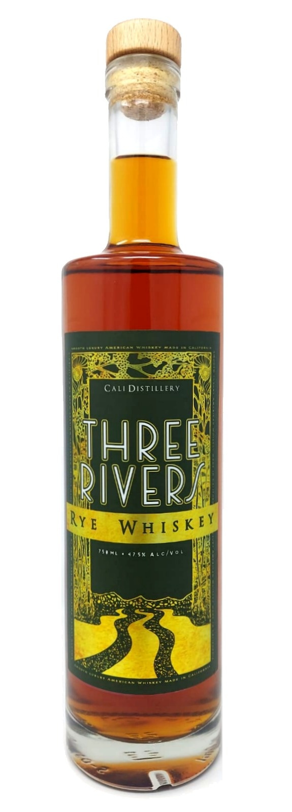 Three Rivers Rye Whiskey – CALI Distillery’s rich toasted oak finished ...